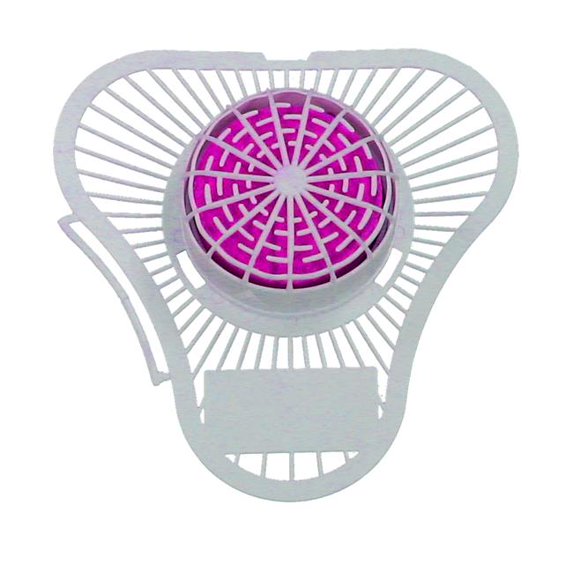 Janico 7001 PE White Cherry Urinal Screen with Non-Para Block