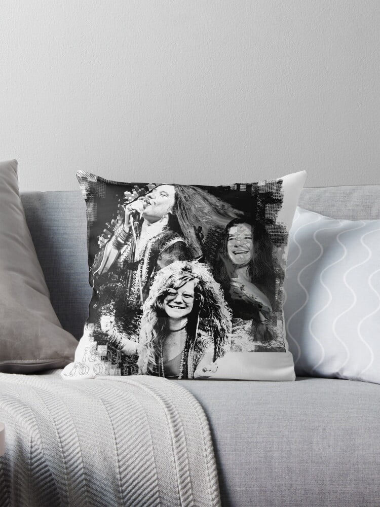 Janis Joplin BLACK AND WHITE digital handmade art by Iona Art Digital