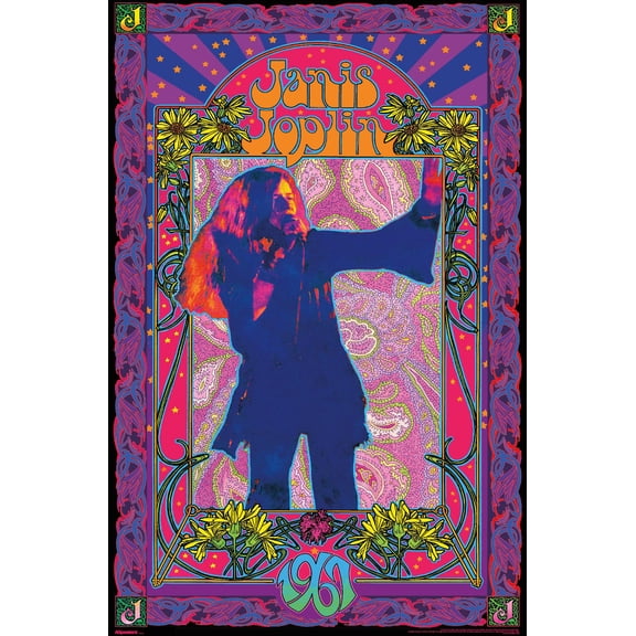 Janis Joplin - Bob Masse Wall Poster, 14.725" x 22.375"