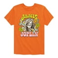 thumbnail image 1 of Janis Joplin -  Butterfly And Flowers - Toddler And Youth Short Sleeve Graphic T-Shirt, 1 of 5