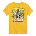 thumbnail image 1 of Janis Joplin -  Butterfly And Flowers - Toddler And Youth Short Sleeve Graphic T-Shirt, 1 of 5