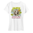 thumbnail image 1 of Janis Joplin - Butterfly And Flowers - Women's Short Sleeve Graphic T-Shirt, 1 of 5