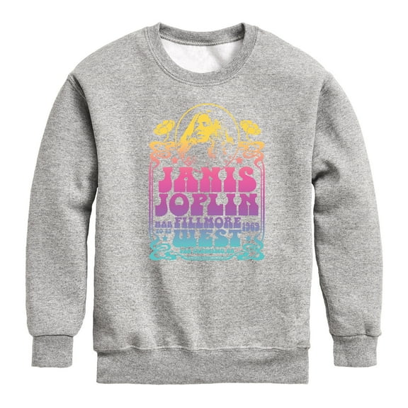 Janis Joplin - Fillmore West - Toddler And Youth Crewneck Fleece Sweatshirt