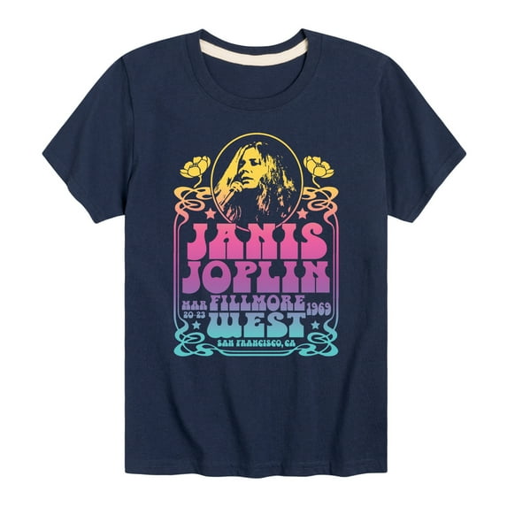 Janis Joplin - Fillmore West - Toddler And Youth Short Sleeve Graphic T-Shirt