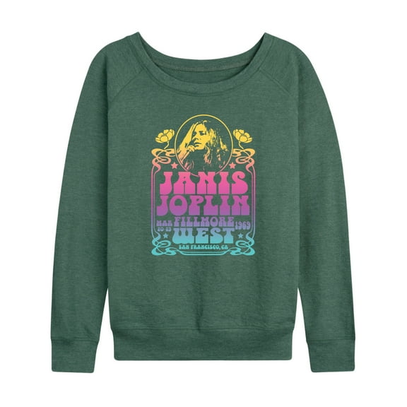 Janis Joplin - Fillmore West - Women's Lightweight French Terry Long Sleeve Shirt