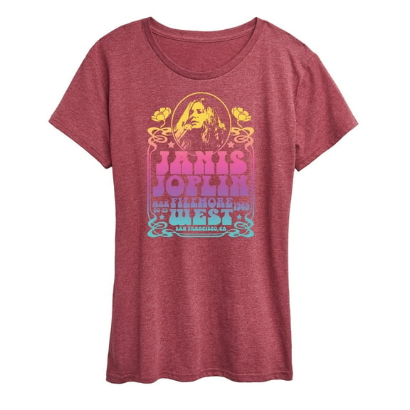 Janis Joplin - Fillmore West - Women's Short Sleeve Graphic T-Shirt