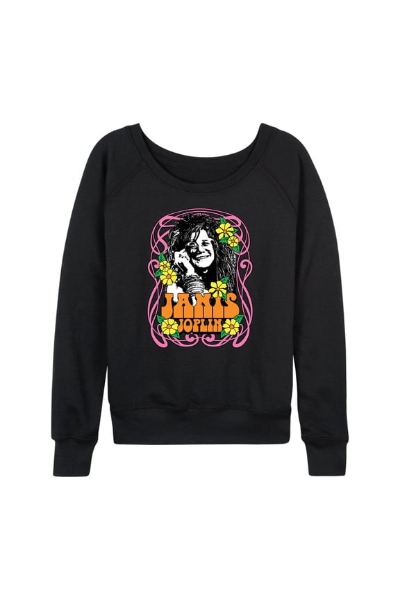 - Flowers - Women's Lightweight French Terry Long Sleeve Shirt