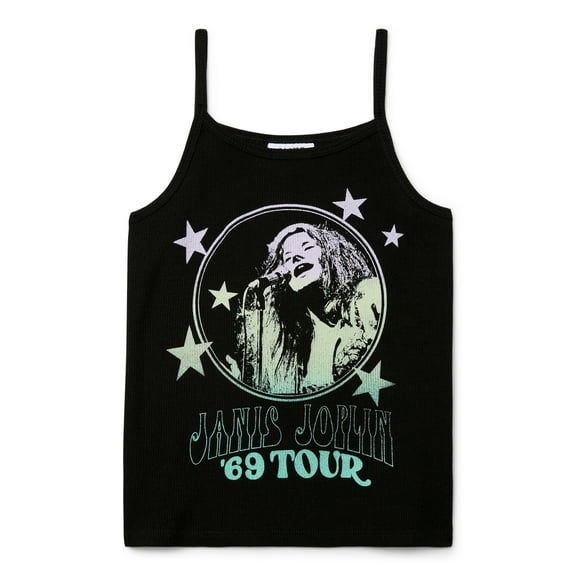 Janis Joplin Graphic Tank Top, (Girls), Sizes 10-12