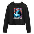 thumbnail image 1 of Janis Joplin - Janice Retro Color Waves  - Juniors Cropped Pullover Hoodie, 1 of 5
