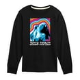 thumbnail image 1 of Janis Joplin - Janice Retro Color Waves  - Toddler And Youth Long Sleeve Graphic T-Shirt, 1 of 5