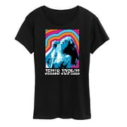 Janis Joplin - Janice Retro Color Waves - Women's Short Sleeve Graphic T-Shirt