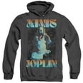 thumbnail image 1 of Janis Joplin Janis Deco Wash Unisex Adult Pull-Over Heather Hoodie,Black Heather, 3X-Large, 1 of 1