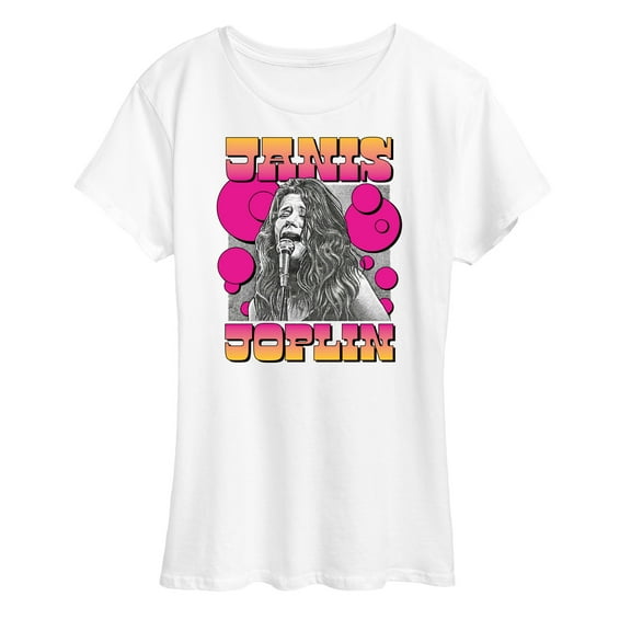 Janis Joplin - Janis Drawing - Women's Short Sleeve Graphic T-Shirt