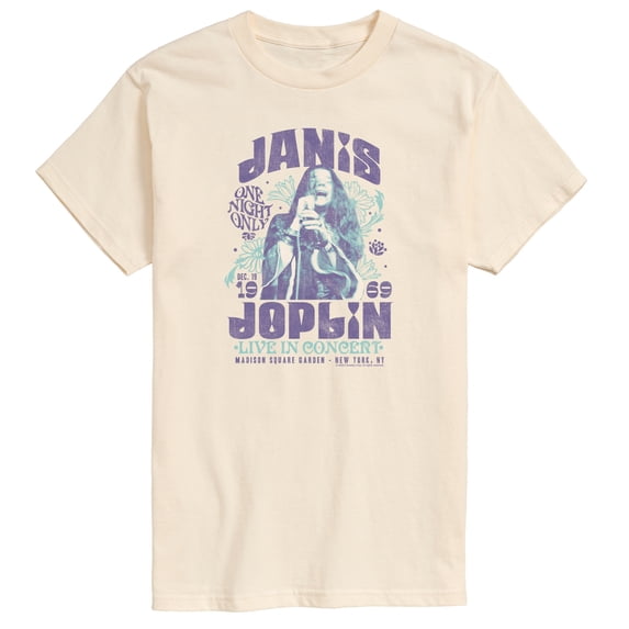 Janis Joplin - Janis In Concert - Men's Short Sleeve Graphic T-Shirt