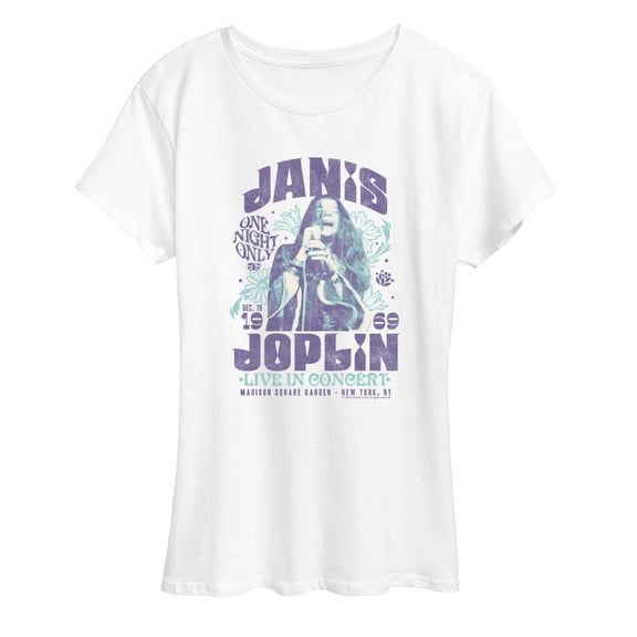 Janis Joplin - Janis In Concert - Women's Short Sleeve Graphic T-Shirt