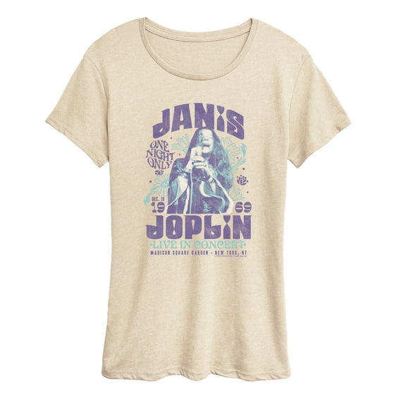 Janis Joplin - Janis In Concert - Women's Short Sleeve Graphic T-Shirt