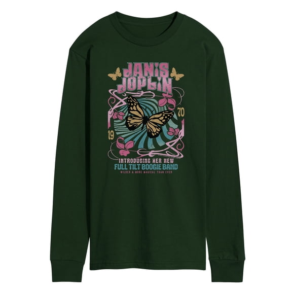 Janis Joplin - Janis Joplin Butterfly - Men's Long Sleeve Graphic T-Shirt