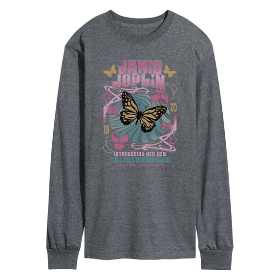 Janis Joplin - Janis Joplin Butterfly - Men's Long Sleeve Graphic T-Shirt