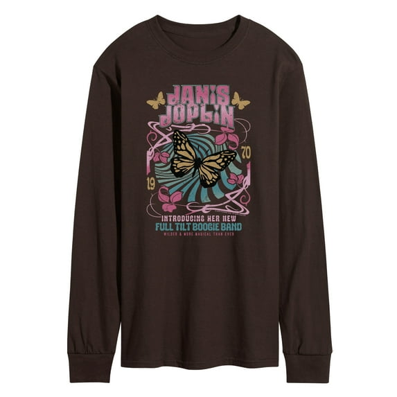 Janis Joplin - Janis Joplin Butterfly - Men's Long Sleeve Graphic T-Shirt