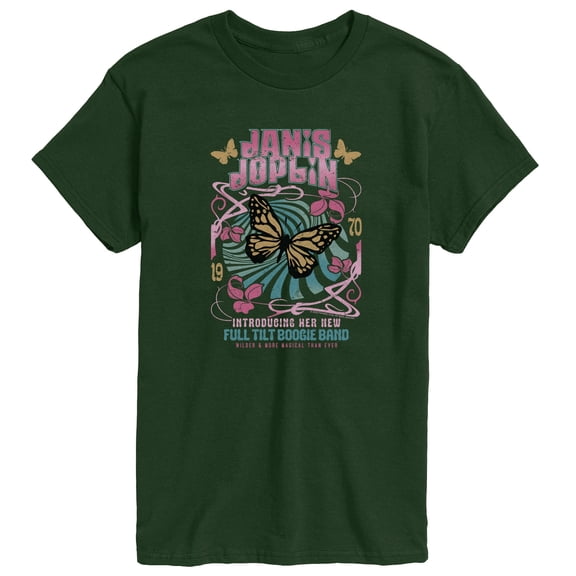 Janis Joplin - Janis Joplin Butterfly - Men's Short Sleeve Graphic T-Shirt
