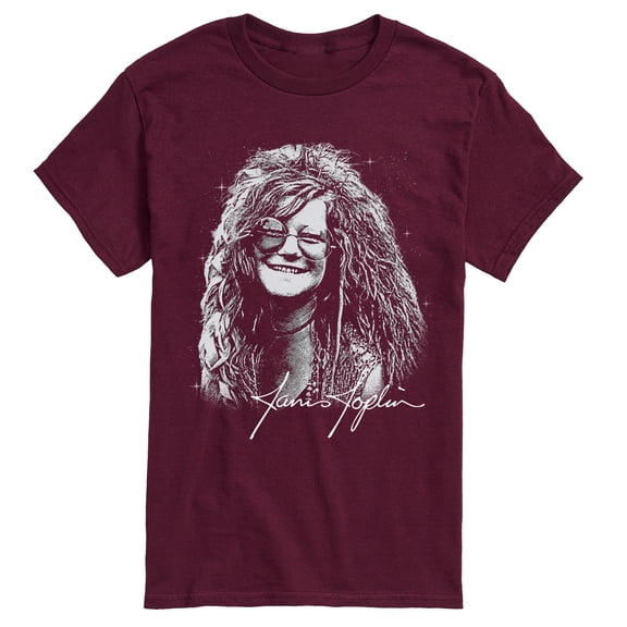 Janis Joplin - Janis Joplin Portrait - Men's Short Sleeve Graphic T-Shirt