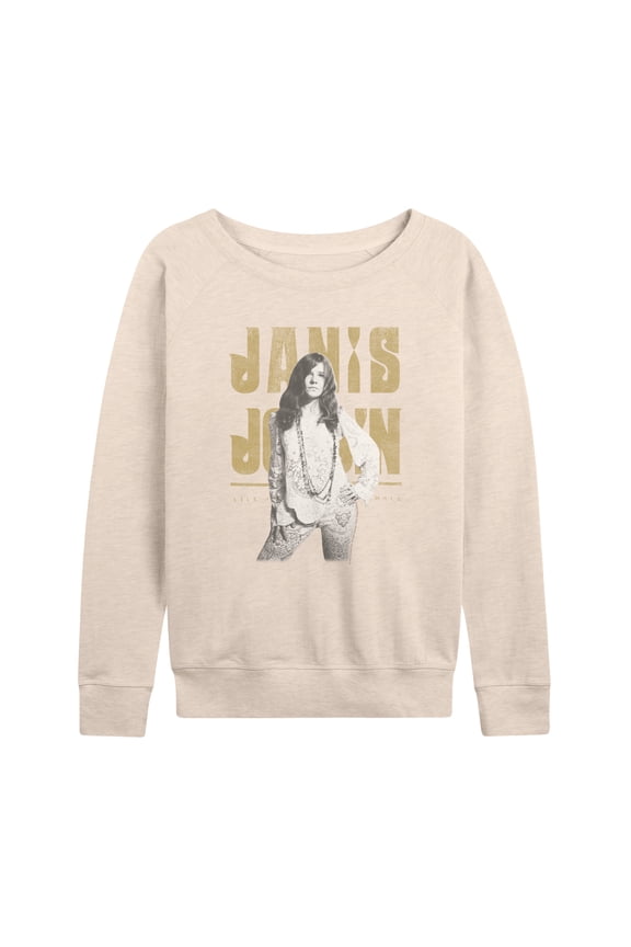 - Janis LA - Women's French Terry Long Sleeve Pullover