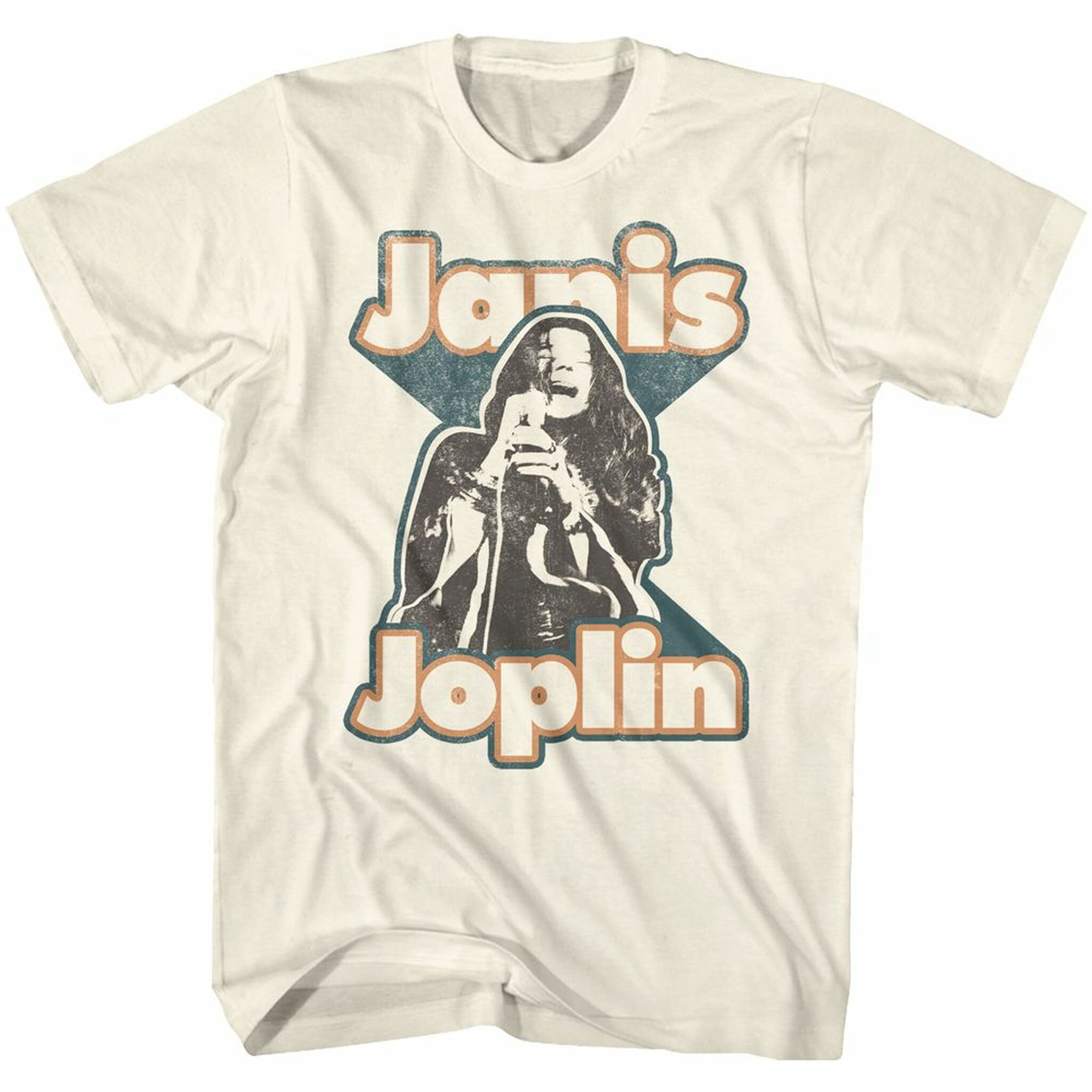 Janis Joplin Janis Natural Adult TShirt