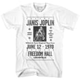 thumbnail image 1 of Janis Joplin Louisville White Adult T-Shirt, 1 of 2