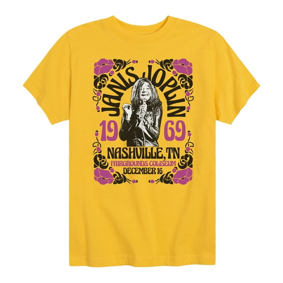 Janis Joplin - Nashville - Toddler And Youth Short Sleeve Graphic T-Shirt
