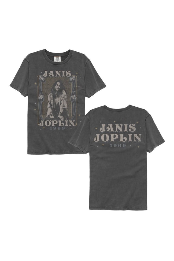 Janis Joplin Nouveau Frame 1969 Pepper Comfort Color Adult T-Shirt ***F&B*** S