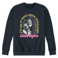 thumbnail image 1 of Janis Joplin - One Of Those Regular Weird People - Men's Crew Neck Fleece Pullover, 1 of 5