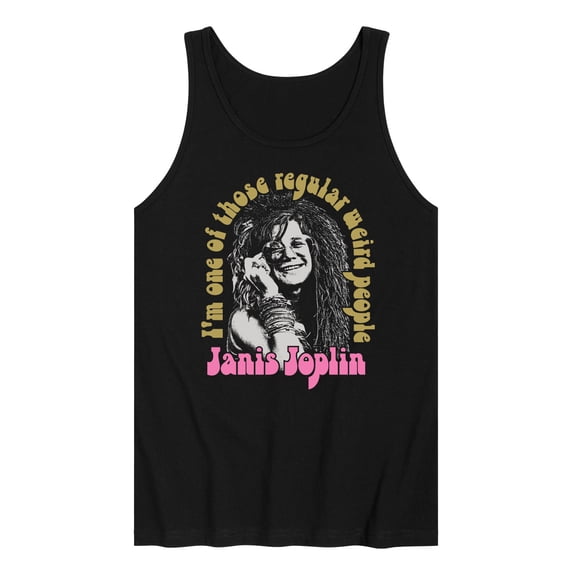Janis Joplin - One Of Those Regular Weird People - Men's Jersey Tank Top