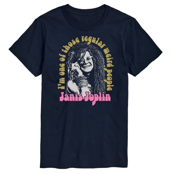 Janis Joplin - One Of Those Regular Weird People - Men's Short Sleeve Graphic T-Shirt