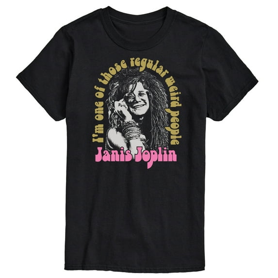 Janis Joplin - One Of Those Regular Weird People - Men's Short Sleeve Graphic T-Shirt