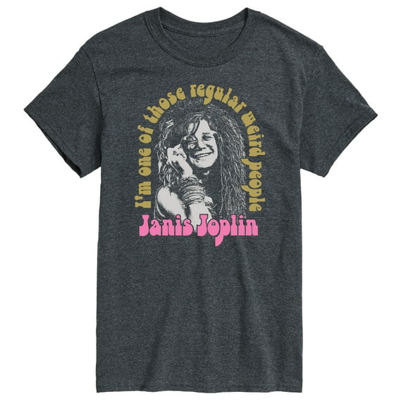 Janis Joplin - One Of Those Regular Weird People - Men's Short Sleeve Graphic T-Shirt