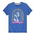 thumbnail image 1 of Janis Joplin - One Of Those Regular Weird People - Toddler And Youth Short Sleeve Graphic T-Shirt, 1 of 5