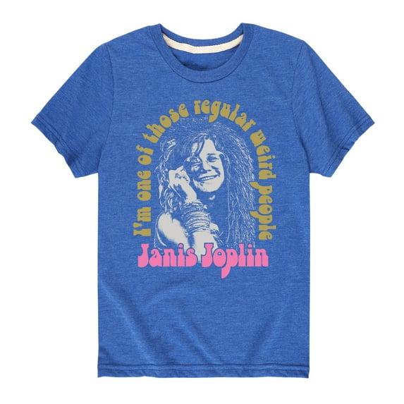 Janis Joplin - One Of Those Regular Weird People - Toddler And Youth Short Sleeve Graphic T-Shirt
