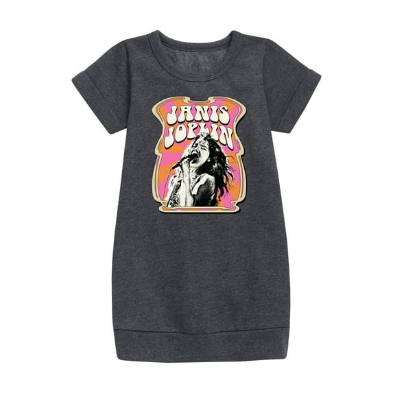 Janis Joplin - Poster Style - Toddler And Youth Girls Fleece Dress