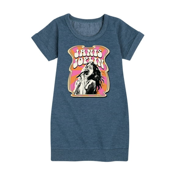 Janis Joplin - Poster Style - Toddler And Youth Girls Fleece Dress