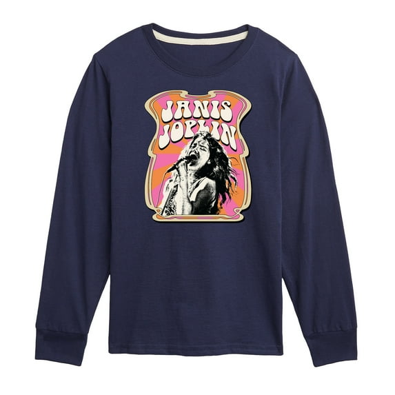 Janis Joplin - Poster Style - Toddler And Youth Long Sleeve Graphic T-Shirt