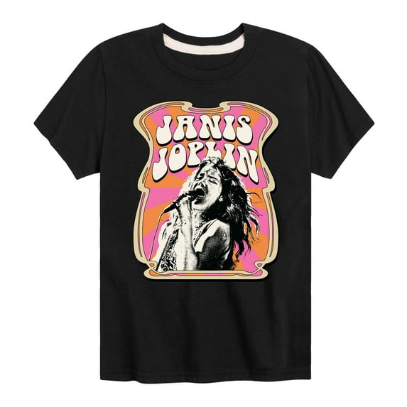Janis Joplin - Poster Style - Toddler And Youth Short Sleeve Graphic T-Shirt
