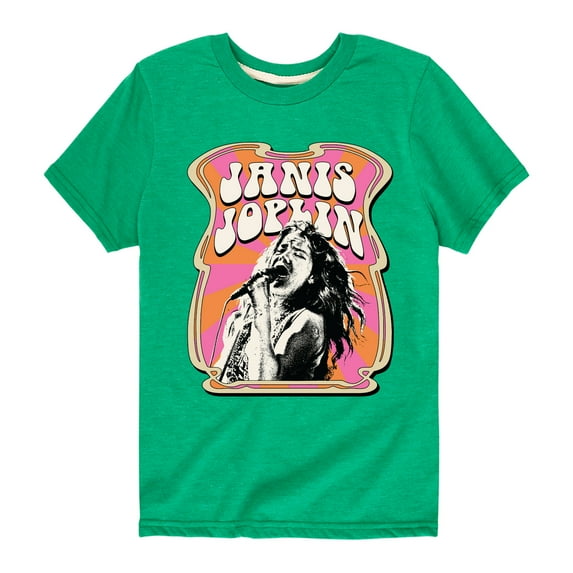 Janis Joplin - Poster Style - Toddler And Youth Short Sleeve Graphic T-Shirt
