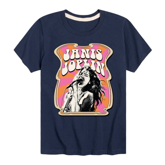 Janis Joplin -  Poster Style - Toddler And Youth Short Sleeve Graphic T-Shirt