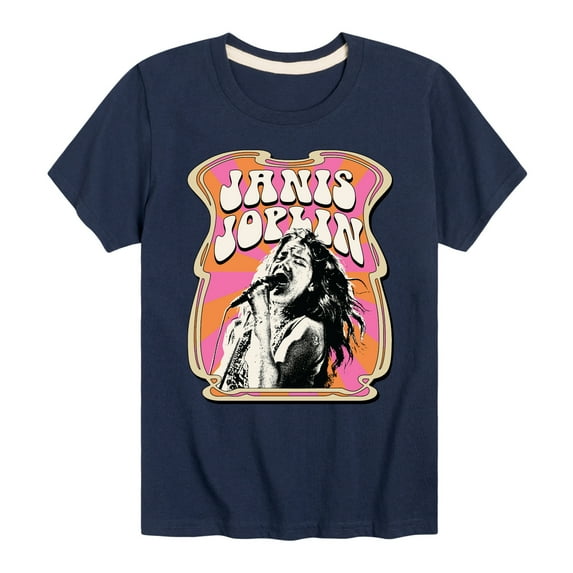 Janis Joplin - Poster Style - Toddler And Youth Short Sleeve Graphic T-Shirt