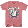 thumbnail image 1 of Janis Joplin Rose Wreath Men's T Shirt (Pink, AdultM), 1 of 2
