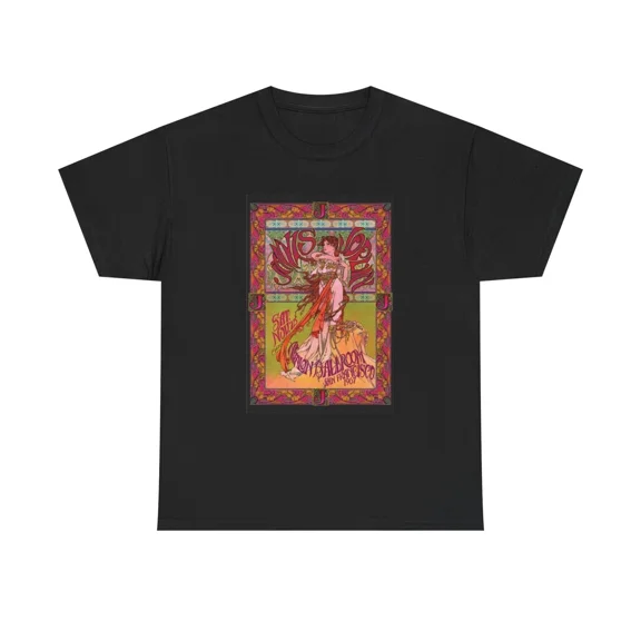 Janis Joplin San Francisco Psychedelic Music Art Graphic Unisex T-Shirt, up to size 5XL