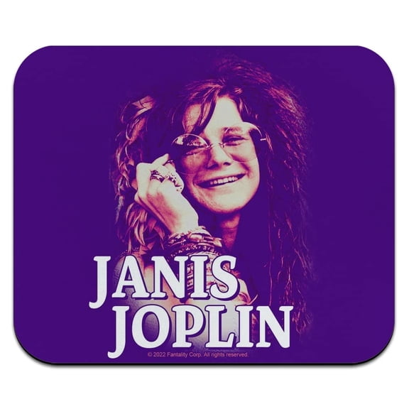 Janis Joplin Smile Low Profile Thin Mouse Pad Mousepad