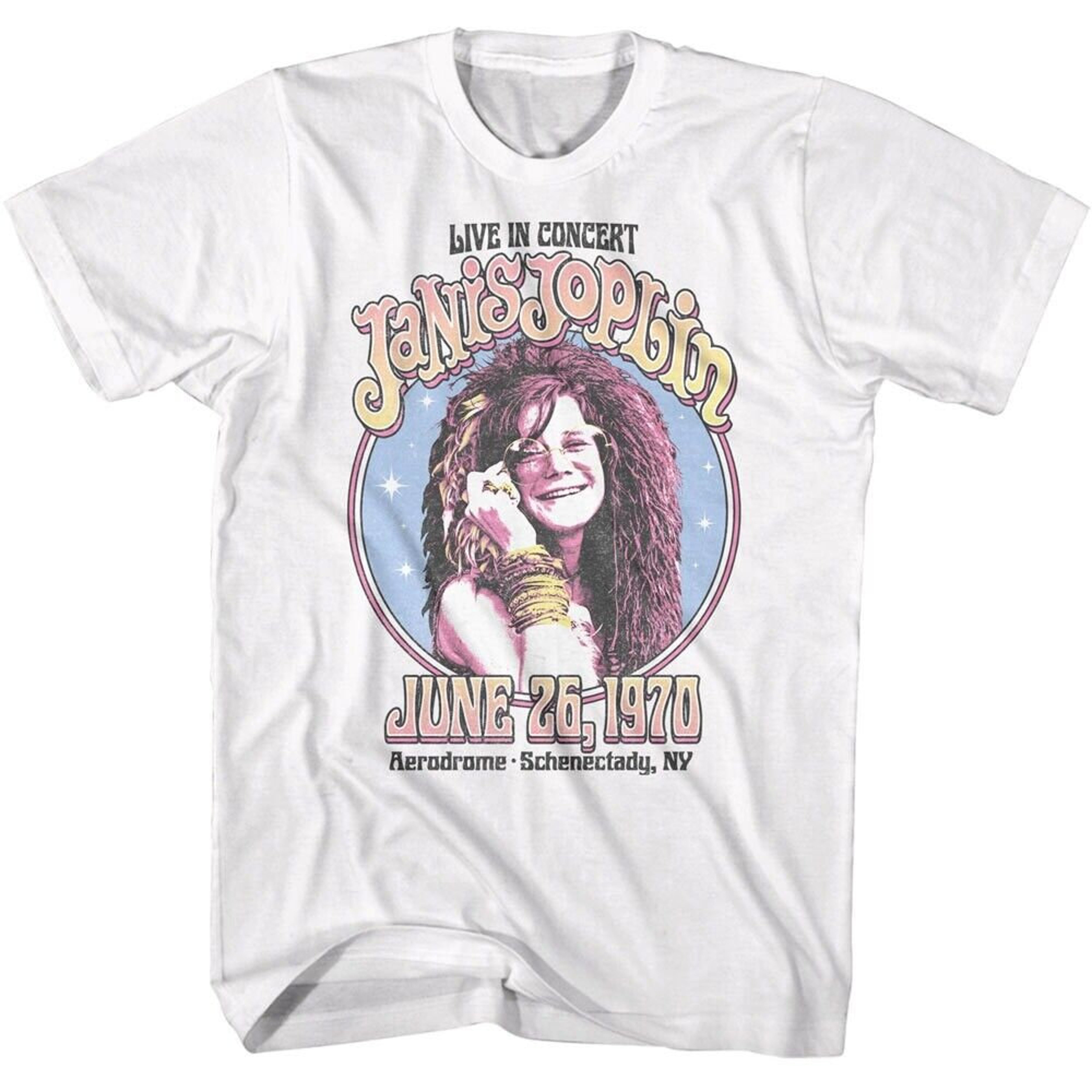 Janis Joplin T Shirt Aerodrome Schenectady New York 1970 Tees