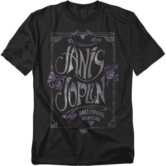Janis Joplin T-Shirt Janis Deco Type Unisex Graphic Tee For Men & Women