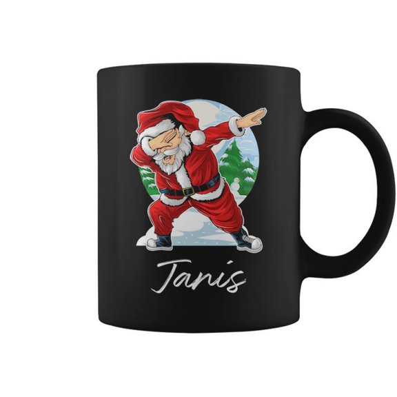 Janis Name Gift Santa Janis Coffee Mugs